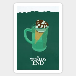 The Worlds End film print Sticker